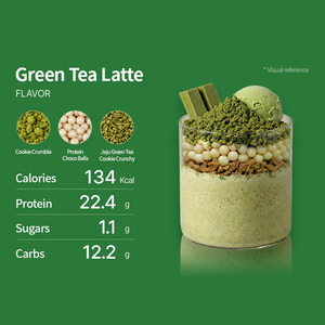 [DAYBYME] Batido de proteínas Eat the fit sabor té verde, paquete para 1 semana (40g*7 unidades), batido de desayuno, proteína en polvo multigrano a granel - Product Image 4