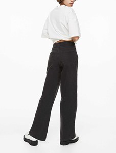 Jeans droits pour femmes, coupe classique, de haute qualité, élégants, streetwear, vente en gros, denim extensible et respirant - Product Image 2