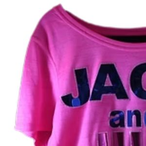 เสื้อยืดผู้หญิงลายฟอยล์แจ็คแอนด์จิล ดีไซน์ระบายอากาศ แห้งเร็ว แขนสั้น เสื้อกีฬาน้ำหนักเบา ระบายอากาศได้ดี - Product Image 2