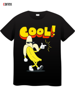T-shirt personnalisé noir en polyester/coton tricoté, imprimé DTF, pour hommes et femmes, avec logo personnalisé, transfert thermique vinyle, nouveau design