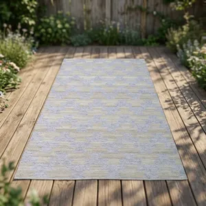 Alfombra HILTEX para Interiores y Exteriores, Lavable, Tejida, Rectangular, de Poliéster, con Base de Látex, Pelo Plano, Diseño Abstracto, 6mm - Product Image 3
