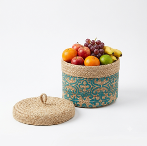 Paniers de rangement rectangulaires en jonc de mer naturel tressé à la main avec couvercles, boîtes de rangement pour hôtel et maison - Product Image 1