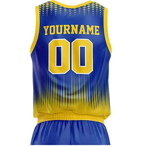 Ropa deportiva al por mayor, uniforme de baloncesto para hombre, conjunto de camiseta y pantalón para equipo, nuevo diseño de uniformes de baloncesto en venta - Product Image 5