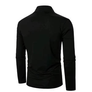 Camisa de hombre con cierre de cremallera de un cuarto, en colores contrastantes, hecha con la mejor calidad disponible en todos los colores y diseños. - Product Image 2