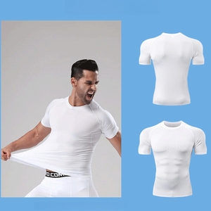 T-shirt à manches longues col rond personnalisé en gros, respirant, pour entraînement sportif, avec logo personnalisé, séchage rapide, 100 % coton - Product Image 5