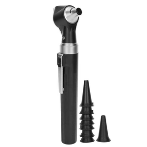 Ensemble d'otoscope à fibre optique de qualité supérieure - Système d'examen professionnel des oreilles avec éclairage LED et spéculums multi-tailles - Product Image 2