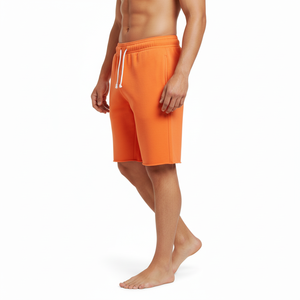 Mens 100% Cotton Knee Length Shorts Lightweight Relaxed Fit Elastic Waist Comfortable Summer Wear Solid Casual Short wear Pants - Product Image 3