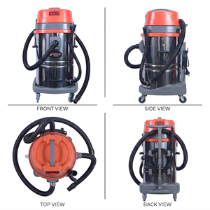 HYDROPLUS INTERNATIONAL HYDROVC100 100L 5400W Aspiradora Electrónica de Alta Succión 200MBAR para Limpieza de Exteriores, Autos, Sofás y Cortinas - Product Image 4