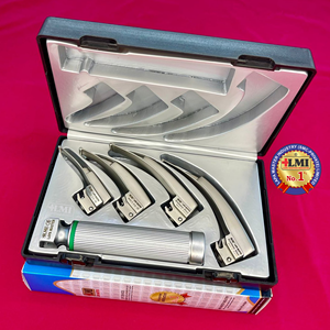 Ensemble de laryngoscope Macintosh à fibre optique pour enfant, qualité supérieure, instrument de classe I avec garantie d'un an - Product Image 3