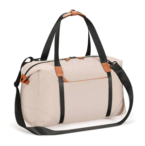 Sac de sport unisexe en toile 30-40L, couleur unie, fermeture éclair, sac de sport en toile, poignée souple, style décontracté - Product Image 5