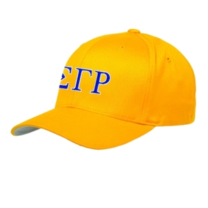 หมวกแก๊ป Sigma Gamma Rho Flexfit ปักอักษรกรีกแบบกำหนดเอง หมวกเบสบอลสำหรับชมรมกีฬา แฟชั่นลำลองกลางแจ้ง - Product Image 1