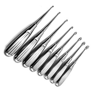 Cureta ósea Volkmann de acero quirúrgico, pulida, 4x5 mm, tipo cuchara afilada, instrumento ortopédico quirúrgico - Product Image 5