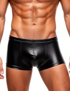 Shorts en cuir décontractés pour hommes, best-sellers, avec détails boutonnés, design respirant, option logo personnalisé, tissu Oxford - Product Image 1