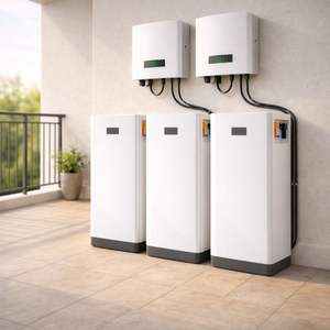 51.2V 5kWh 10kWh 15kWh <b>Home</b> Solar <b>Battery</b> <b>Backup</b> LiFePO4 Wall Mounted Optional Wheels LCD CAN RS485 - Product Image 3