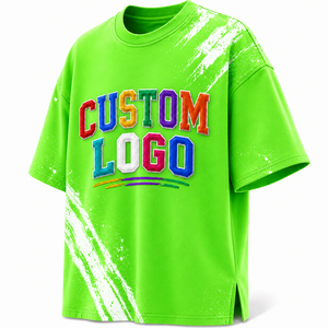 Custom Neon <b>Green</b> Graphic <b>T</b> <b>Shirt</b> Colorful Letter Print Streetwear Tee Oversized Unisex Casual <b>T</b> <b>Shirt</b> - Product Image 4