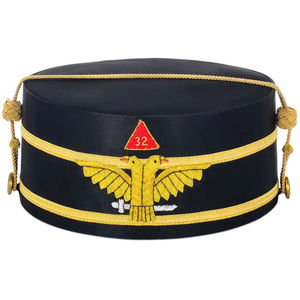 Nouvelle Couronne Cérémonielle de Rite Écossais 32ème Degré de Haute Qualité 2026 avec Broderie Main Double Aigle, Faible MOQ, Service OEM - Product Image 4