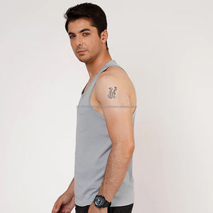 Débardeur Homme de Haute Qualité Séchage Rapide Vêtement de Fitness en Coton Tricoté Style Décontracté Grande Taille - Product Image 2