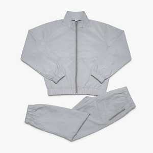 Custom Men <b>Women</b> Flash <b>Reflective</b> Tracksuit High Visibility Full Zip Jogger Set Casual Sports Wear <b>Jacket</b> and Pants - Product Image 1