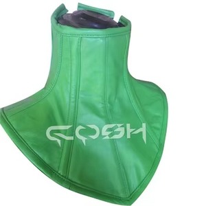 Green Leather Neck <b>Corset</b> Collars With Side Zipper Supplier - Product Image 1