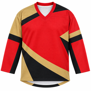 Precio al por mayor Nuevo diseño Jersey de hockey sobre hielo personalizado para hombre con cuello en V Ropa deportiva transpirable Impresa a medida - Product Image 1