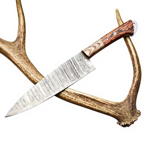 Oferta Especial Cuchillo de Cocina Profesional de 13 pulgadas de Acero Damasco Alemán de Alta Calidad, Tipo Cuchillo de Chef y Hacha, con Mango de Madera y Hoja Recta, OEM - Product Image 1
