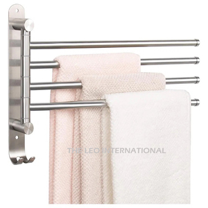 Excelente Organizador para Balcón, Toallero Metálico Grande, Elegante Soporte de Acero Inoxidable para Toallas - Product Image 3