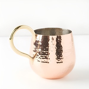 Jarra de Cobre Puro de Último Diseño, Hecha a Mano con Acabado Martillado, Asa de Latón y Cobre Sólido de Primera Calidad, Regalos Empresariales, a Prueba de Fugas - Product Image 3