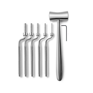 Kit d'osteotomes manuels en acier inoxydable, best-seller, instruments chirurgicaux orthopédiques professionnels, 11 pièces, réutilisables, certifiés CE - Product Image 2