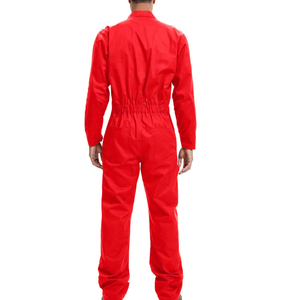 Low Price Fire Retardant Safety Suit Coveralls Boiler Suit With Pocket <b>Plain</b> Feature OEM Custom Logo And Solid Color - Product Image 2