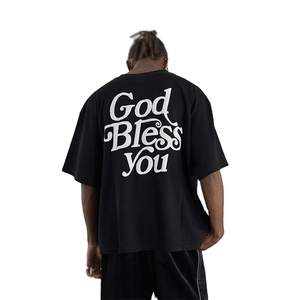 Camiseta de Hombre 100% Algodón Lavado, Jersey 3D, Manga Corta, Talla Grande, Estilo Casual Urbano, con Logotipo Personalizado en la Parte Delantera, Blanca - Product Image 2
