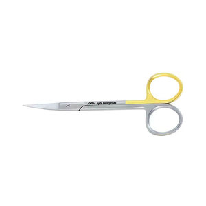 Tijeras para Iris con Puntas Curvas Afiladas TC, Tijeras Oftálmicas para Cirugía, Instrumento de Corte de Tejido y Sutura, 110mm 11cm, Alemán - Product Image 3