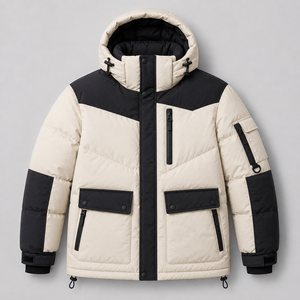 Wholesale baffle quilt <b>jacket</b> heavyweight quilted outerwear custom outerwear supplier Factory Price - Product Image 3