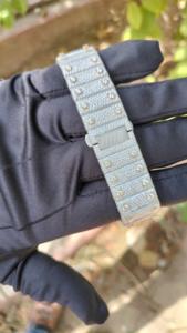 Iced Roman Numerals Limited Edition Modern Two Tone Gold Square Automatic Men <b>Mechanical</b> Luxury Hip Hop Bling Moissanite <b>Watch</b> - Product Image 5