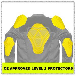 Veste de moto courte approuvée CE avec textile réfléchissant, veste d'équitation imperméable et respirante pour toutes les saisons - Product Image 6