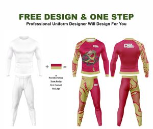 Nouvelle Collection 2026 : Tenue de Compression Homme à Impression par Sublimation – Rashguard et Legging MMA Respirants, Écologiques et de Qualité Supérieure - Product Image 2