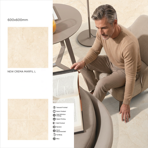 Marconix 60x60cm Carreaux de sol en porcelaine vitrifiée brillante 24x24 pouces Carreaux de céramique polis Meilleur prix Commande en gros de carreaux - Product Image 4