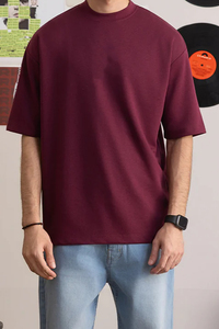 Nouveaux T-shirts Formels pour Hommes Tendance, Épaules Tombantes, Qualité Supérieure, Impression Personnalisée, 100% Polyester, Été, Très Tendance - Product Image 4