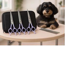 Premium Pet Grooming <b>Scissors</b> Set – Made from High-Quality Stainless Steel, Professional <b>Dog</b> & Cat Hair Cutting Kit with Case - Product Image 3