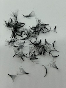 Premade Eyelash Extensions Vietnam Spike A Shape Wispy <b>Cluster</b> <b>Lashes</b> Cashmere Matte Black <b>Lash</b> Trays Wholesale - Product Image 2