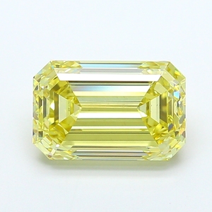 Joyería Fina de Lujo para Compromiso e Inversión, Elegante Diamante Suelto con Corte Cojín Amarillo, Certificado, con Brillo Radiante - Product Image 1