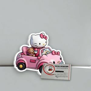 Al por mayor, lindas placas magnéticas de acrílico para extensiones de pestañas con diseño de Hello Kitty, oso, mariposa/diamante, marca privada, herramienta de belleza - Product Image 4