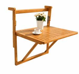 Table murale pliable en bois, mobilier d'extérieur, design minimaliste, apparence moderne - Product Image 1