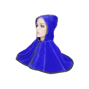 Capucha de Soldadura Transpirable de Cuero Vacuno Dividido, Resistente al Fuego, Certificación CE, Anti-Calor hasta 1000°C, Ropa de Soldadura Elegante - Product Image 6
