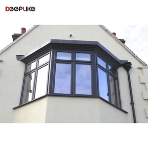 Fenêtres en <span class=keywords><strong>baie</strong></span> encadrées par acier en aluminium de style américain avec la double fenêtre adaptée aux besoins du client par verre trempé - Product Image 3