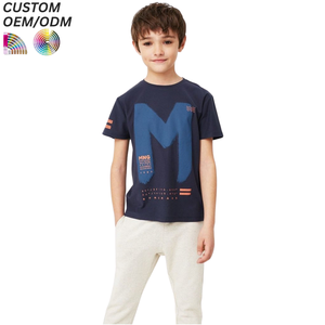 Wholesale Summer 100% Cotton Printed Short Sleeve Tops <b>for</b> Boys New Design Neck T-Shirts Casual <b>Animal</b> <b>Pattern</b> O-Neck <b>Knitted</b> - Product Image 5