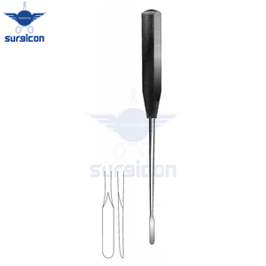 Raspador con mango de Ferrozell, longitud 25 cm / 10 pulgadas, punta roma de 6 mm, elevador periostal quirúrgico de precisión para un manejo controlado - Product Image 5