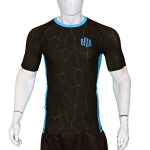 Camisa de compresión BJJ rash guard para hombre para ropa de gimnasio y entrenamiento físico sublimación completa impresa en moq bajo - Product Image 1