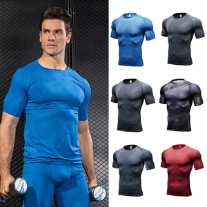Camiseta de Compresión de Alta Calidad para Hombre, Transpirable, Moldeadora de Abdomen, 90% Poliamida, 10% Elastano, Camisetas con Transferencia de Calor - Product Image 2