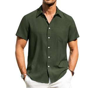 Chemises à manches courtes boutonnées, infroissables, décontractées, pour les vacances, la plage et l'été - Product Image 1