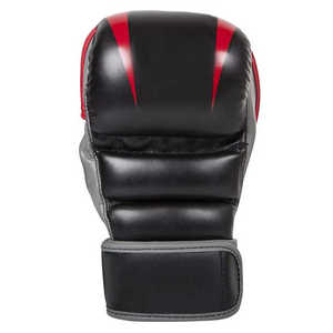 MMA Boxing <b>Gloves</b> Full Finger PU Leather for Closure Hand Grips Unisex Black Red Gray for Adults Martial Arts Training - Product Image 3